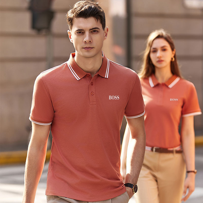 Genuine Yujia Bos Short-Sleeved Lapel T-Shirt for Men 2025 Pure Color Business Casual Large Size Half-Sleeved Polo Shirt for Men Genuine Yujia Bos Short-Sleeved Lapel T-Shirt for Men 2025 Pure Color Business Casual Large Size Half-Sleeved Polo Shirt for Men