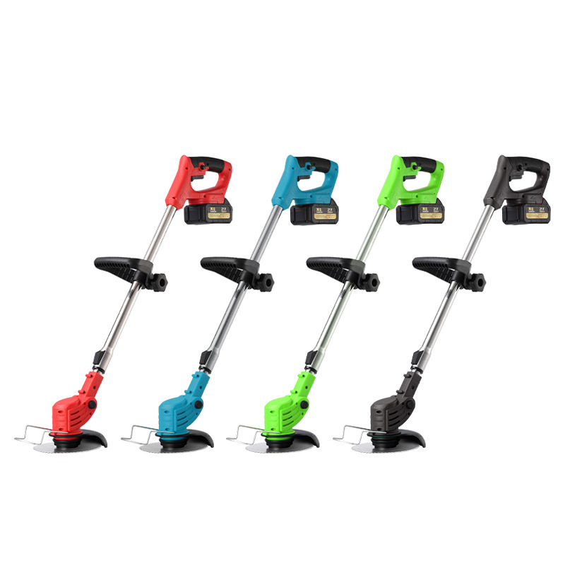 Cortacésped Eléctrico Transfronterizo, Cortacésped Doméstico Pequeño con Batería de Litio, Cortacésped y Desbrozadora Recargable para Jardín, Agricultura y Silvicultura