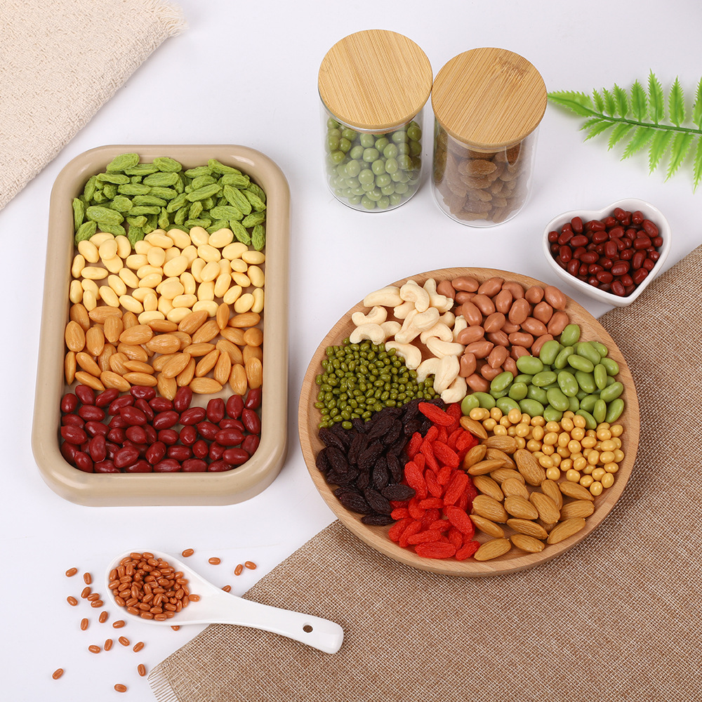 Cross-border PVC realistic grain and dried fruit models, food display props for shop windows, photography backdrops, and DIY projects, wholesale