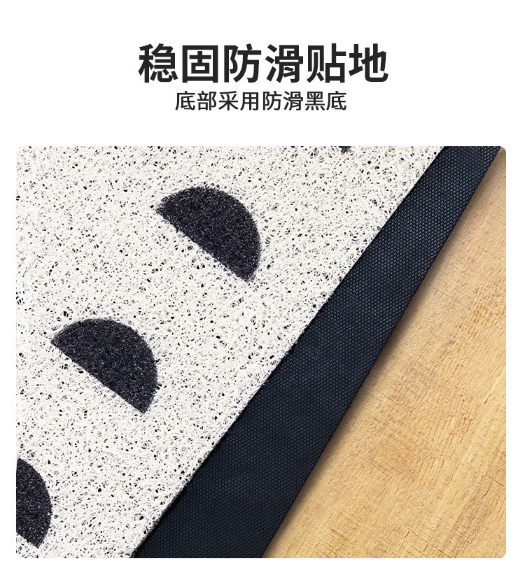 Cute cartoon entrance door mat for home use, non-slip, dirt-resistant, wear-resistant, can be cut to size, PVC carpet