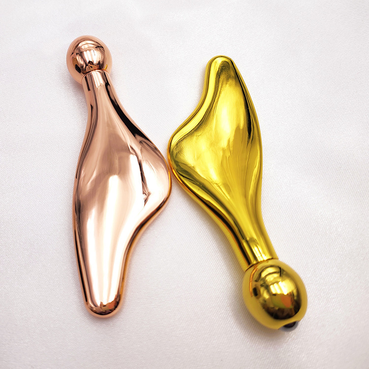 Rodillo metálico para masaje ocular, aplicador para crema facial y lifting de cara, regalo de belleza para el rostro