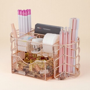 Nordic Desktop Creative Drawer-Type Office Supplies Multi-Functional Storage Information Stationery File Box Metal File Rack