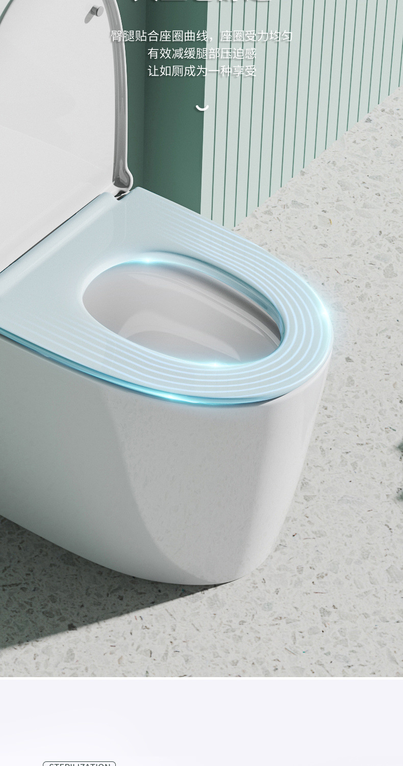 Toilet, household large-diameter siphonic flush anti-odor bathroom water tank, toilet on Amazon undefined