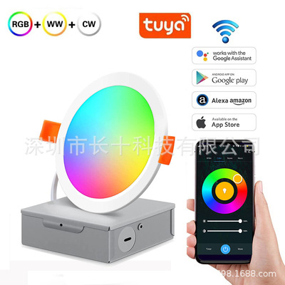Graffiti Wi -Fi Smart Panel Light Rgbcw полное освещение Alexa Phytite Bluetooth Bluetooth Светодиодная лампа планшета