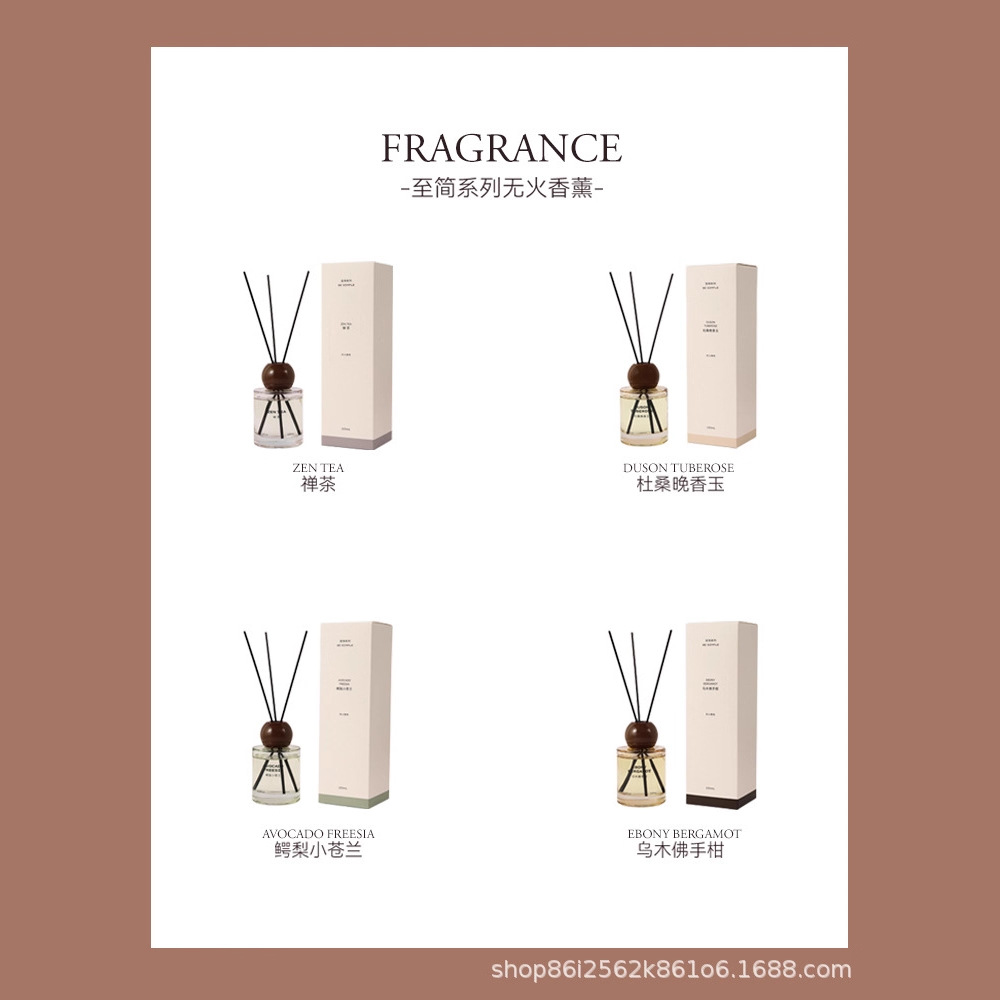 El hogar de la serie simple de té Zen de caña fragrante en el baño interior de alto nivel de fragancia duradera