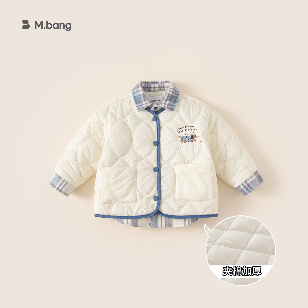 Ropa infantil Youbao, chaqueta para niñas, nueva y elegante, con diseño de dos piezas, abrigo de invierno grueso para niñas, abrigo cálido de algodón.