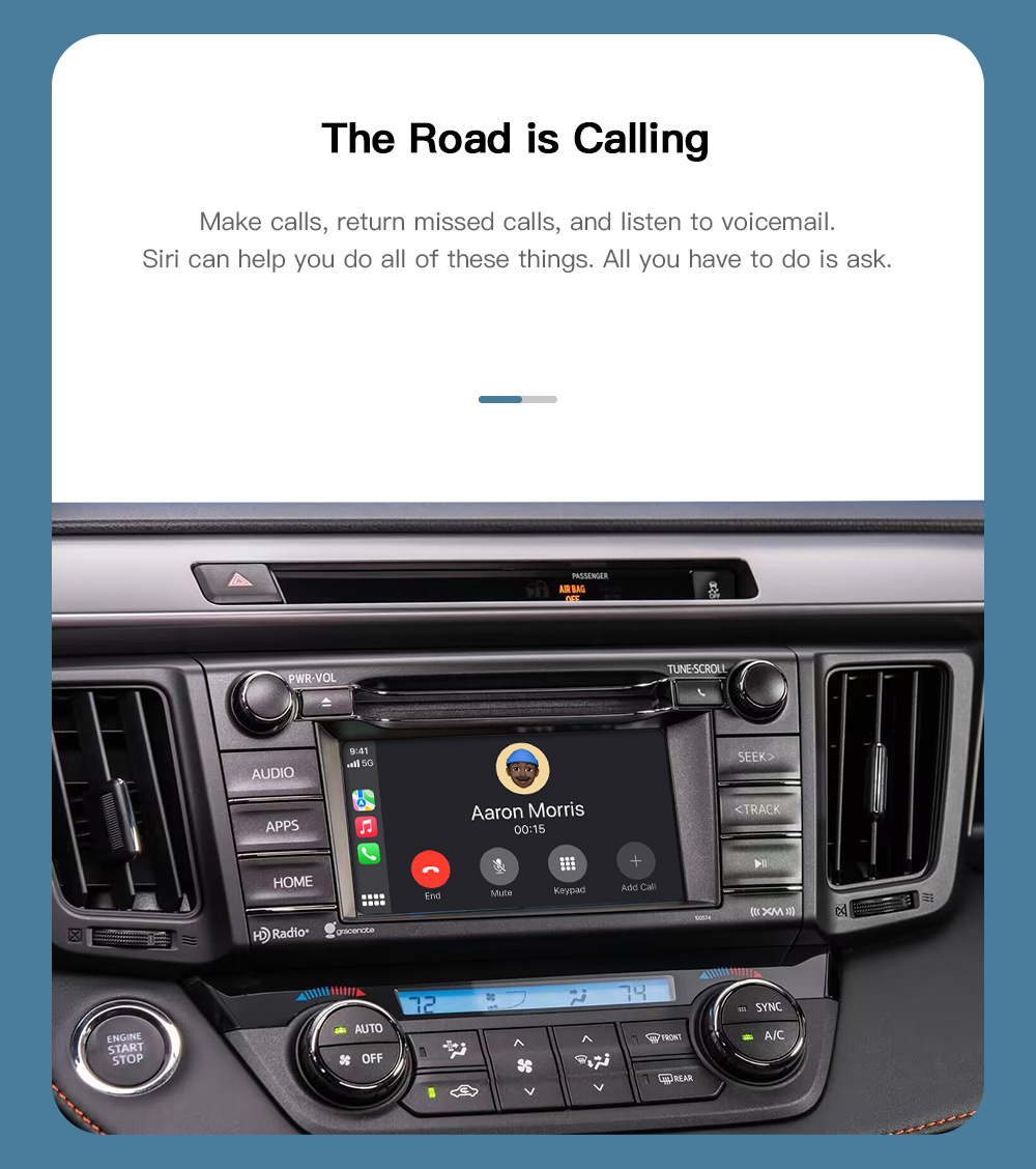 Applicable to overseas Toyota wireless carplay interconnection Android auto smart car navigation module cross-border