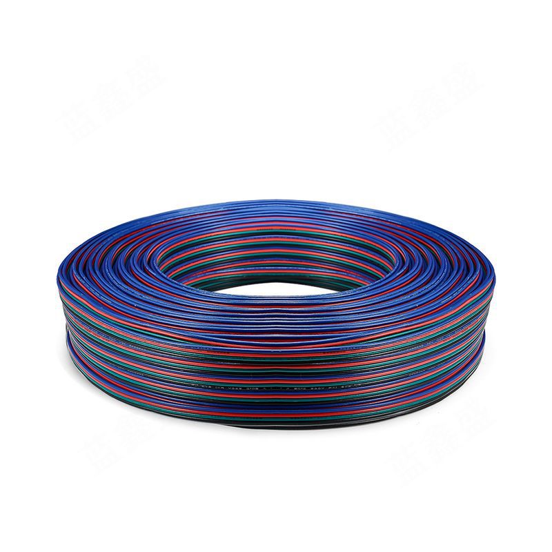 RGB连接线 22AWG 4pin并线 4pin灯具灯带延长线 1007彩排线