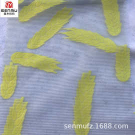 欧根纱面料 锦涤平纹条子布料 横条色织欧美连衣裙休闲服装面料