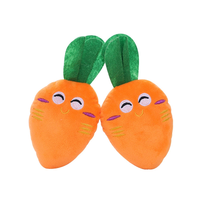 Амазонка собака игрушка домашнее животное звук морковь молярный укус кукла собака овощи фрукты плюшевые игрушки