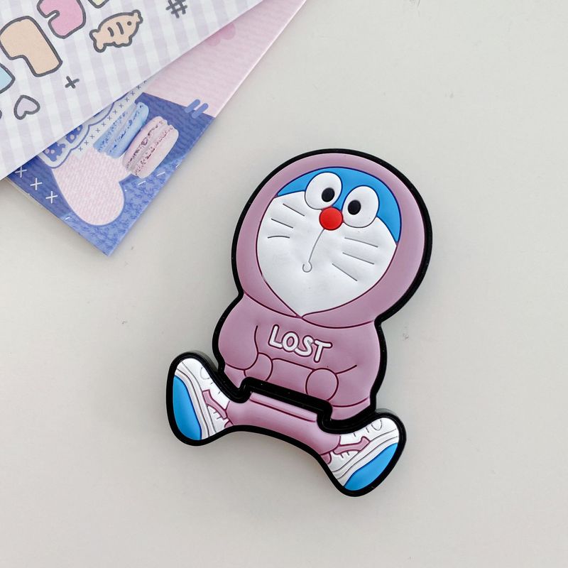 漫画卸売かわいい伸縮トロリー猫電話ケースアクセサリー装飾デスクトップ自己粘着ステッカー兼用スタンドイン|undefined