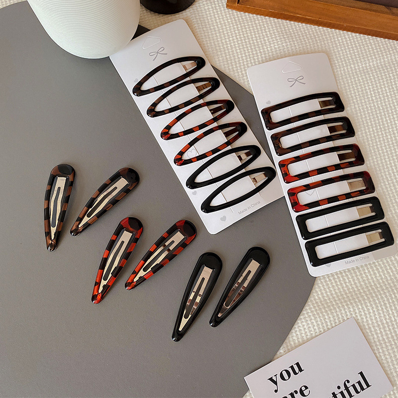 Korean Style Simple suit Hairpin Girl's Beautiful Side-Side Bangs Hairpin Headwear Cute Bb Clip Back of Head Hairpin Hair Accessories