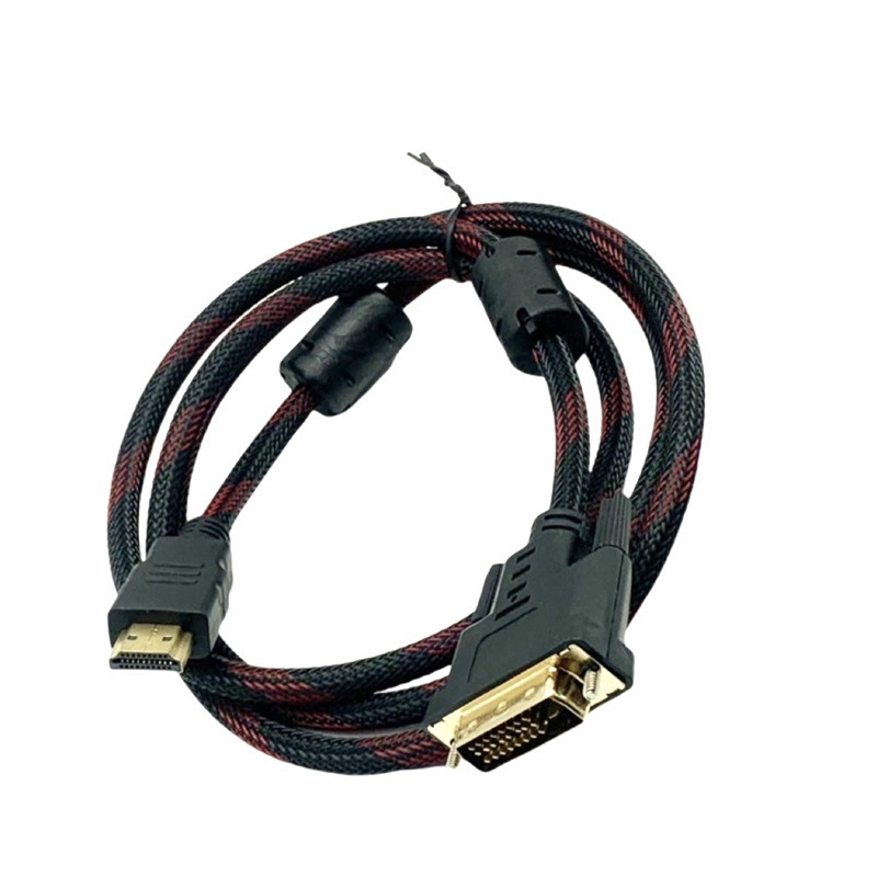 Factory wholesale HDMI to DVI line with network 1.5 meters high definition video line conversion line DVI24 +1 to HDMI line