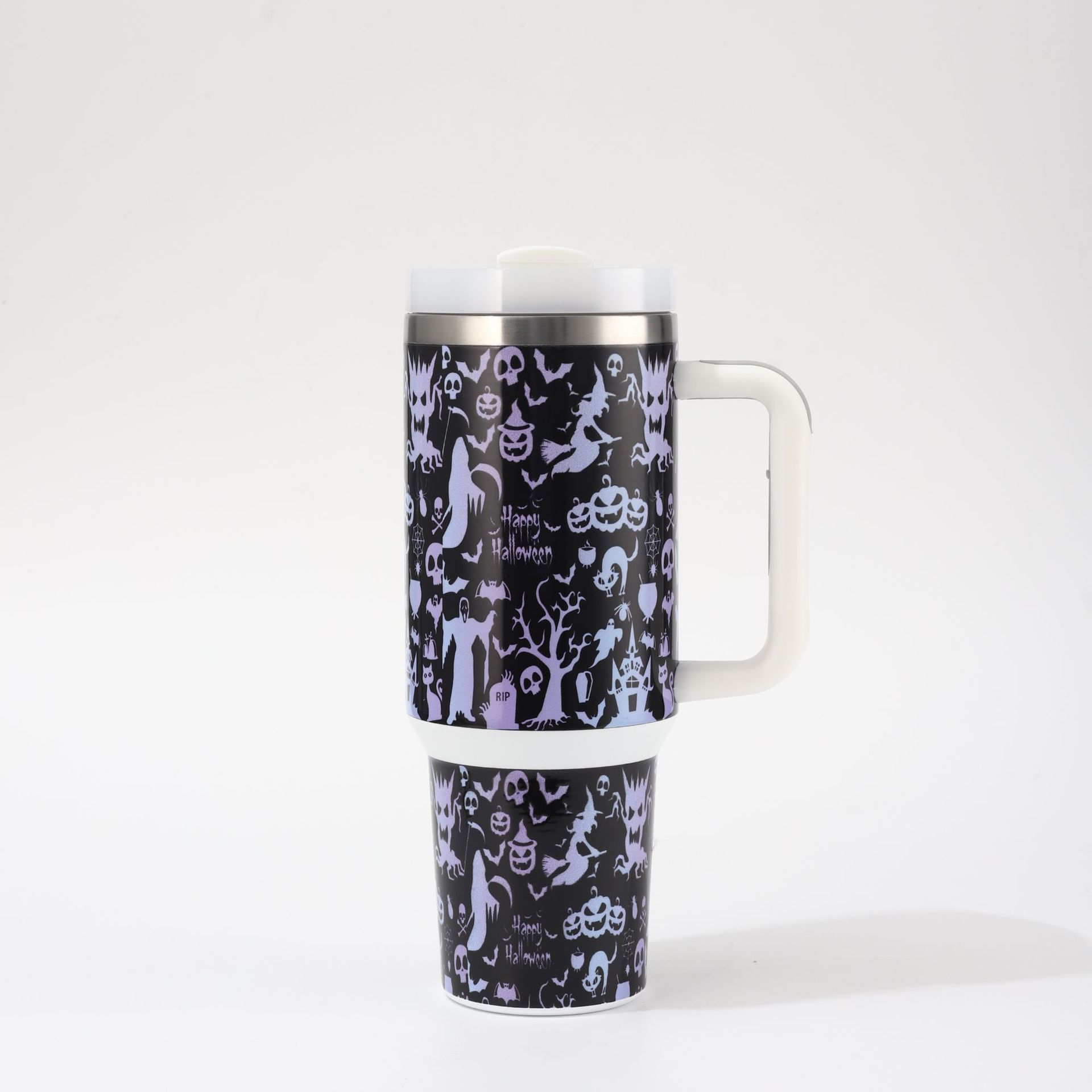 Pintura por pulverización de plástico de acero inoxidable 30oz taza de automóvil manejo de automóvil taza de aislamiento de vacío de doble capa taza de cerveza de aislamiento de frío