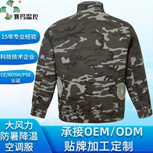 加工定制空调服夏季户外防暑降温风扇服制冷防护服迷彩工作服批量