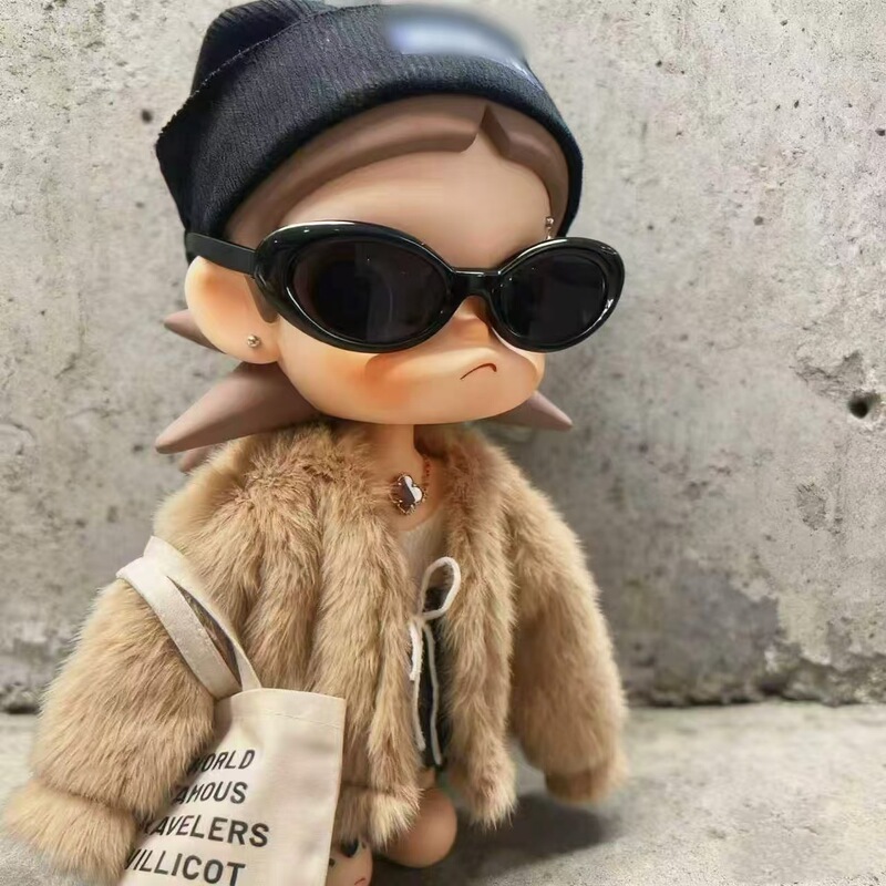 Only Cute Baby Clothes Zsiga Sister Gaga Fur Outwear Baby Clothes Hand-Made Movable Doll Handmade 8-Point Trendy Baby Clothes