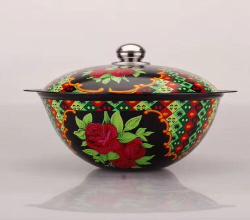 BB4C wholesale Xinjiang rice cooker cast iron pot enamel pot stew mutton beef pot soup pot steamer household stir-fry