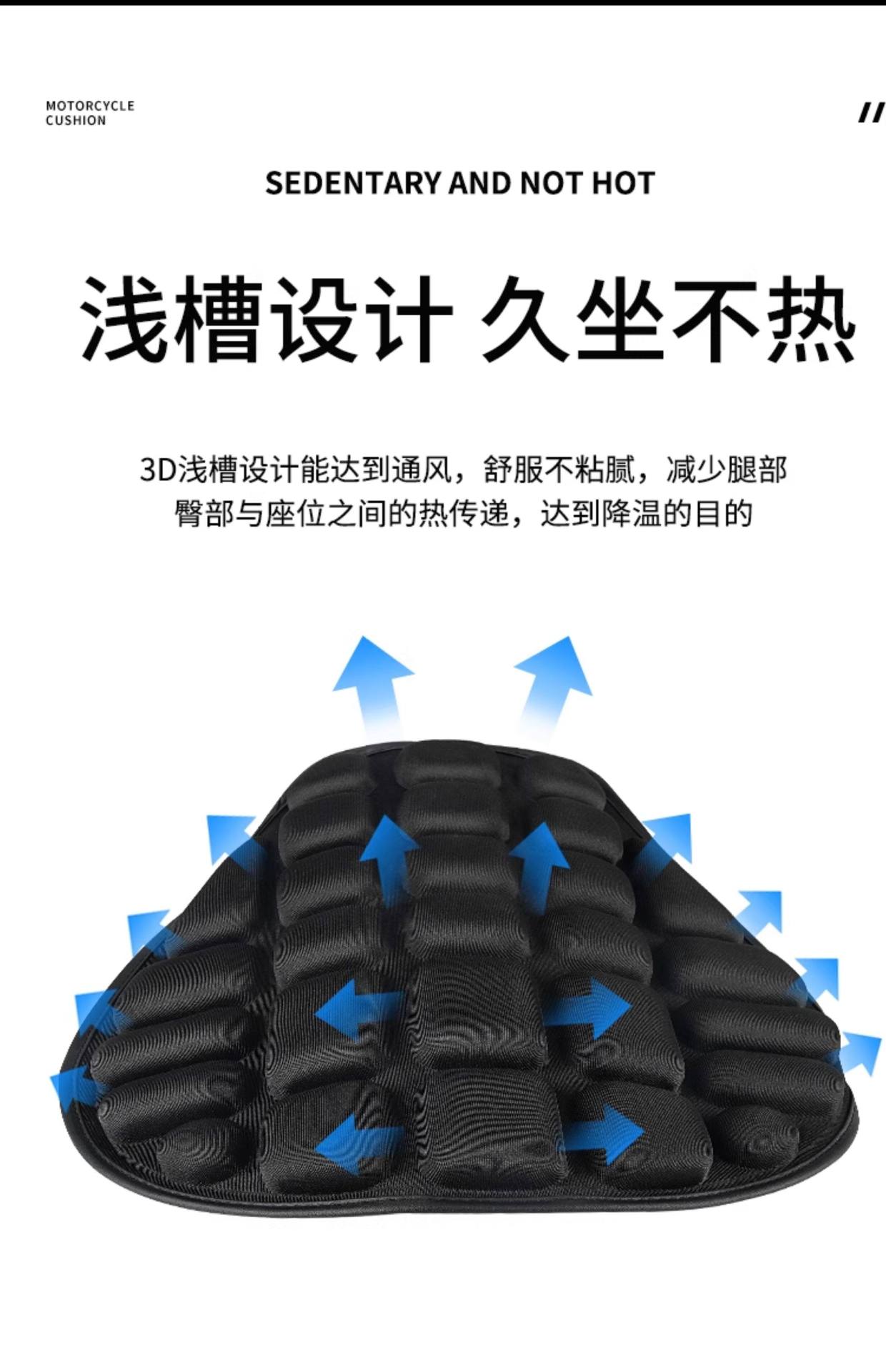 Motorcycle Seat Cushion Cover, Motorcycle Cover, Heat Insulation Pad, Scooter Shock-Absorbing Heat Insulation Pad, Waterproof, Sun-Proof, Thickened Seat Cushion Cover