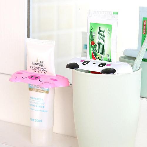 3C02创意卡通动物造型挤牙膏器 韩国懒人化妆品洗面奶挤压器 20g