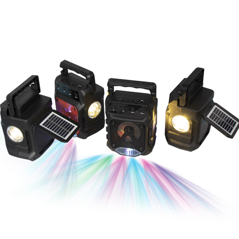 Nuevo OP-666 África caliente al aire libre solar Bluetooth altavoz con linterna multifuncional subwoofer de audio