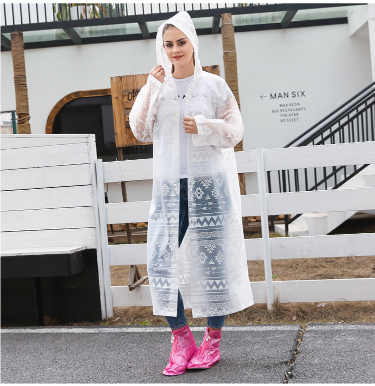 mefine Mingjia EVA Fashion Outdoor Travel Hiking Raincoat, personalized patterned printed non-disposable raincoat detail image 16