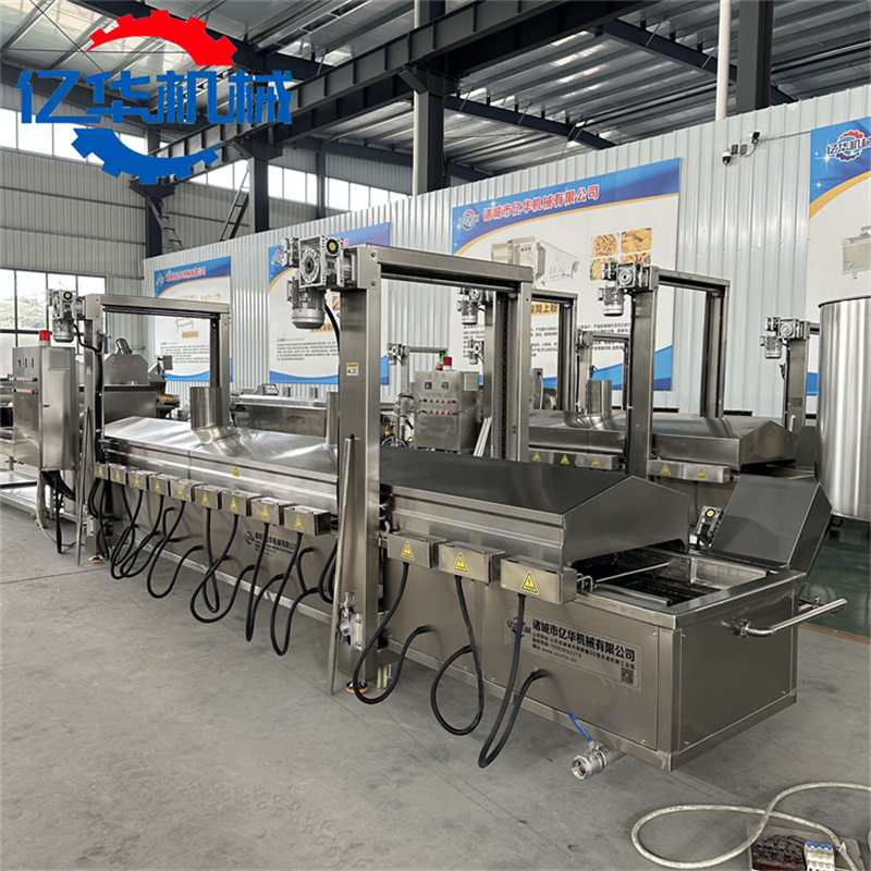 红薯条油炸机 红薯条上浆油炸设备 全自动桑叶油炸机源头厂家