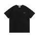 Spring and summer 2025 new OW three-dimensional letter pattern crew neck pullover short sleeve men and women with a batch of hair