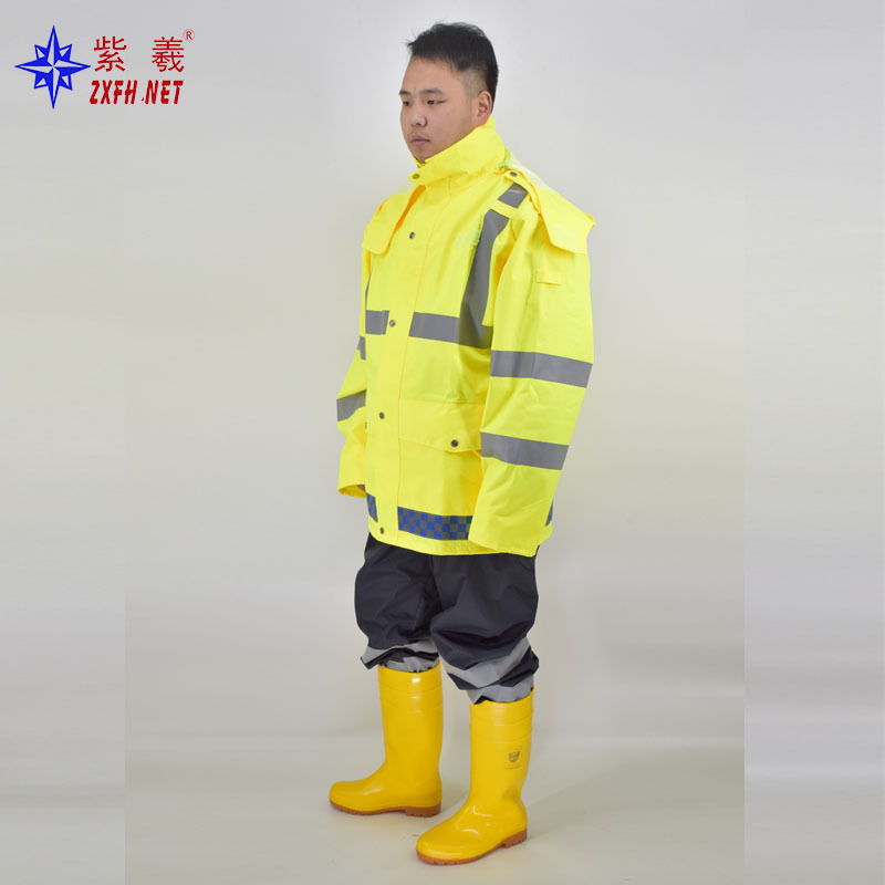 Shanghai Factory Dropshipping Split Raincoat Outdoor Warning Raincoat with Reflective Strips Lightweight Breathable Protective Shanghai Factory Dropshipping Split Raincoat Outdoor Warning Raincoat with Reflective Strips Lightweight Breathable Protective