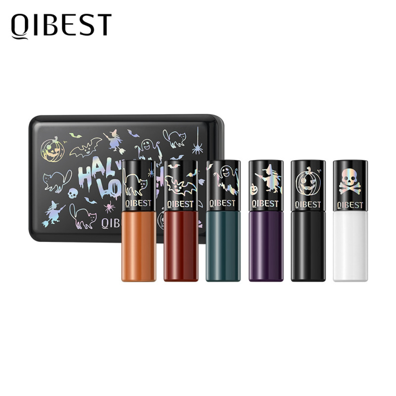 QIBEST クロスボーダーハロウィンマットリップ釉薬セット口紅ヴァンパイアベルベット色褪せしにくいリップメイク|undefined