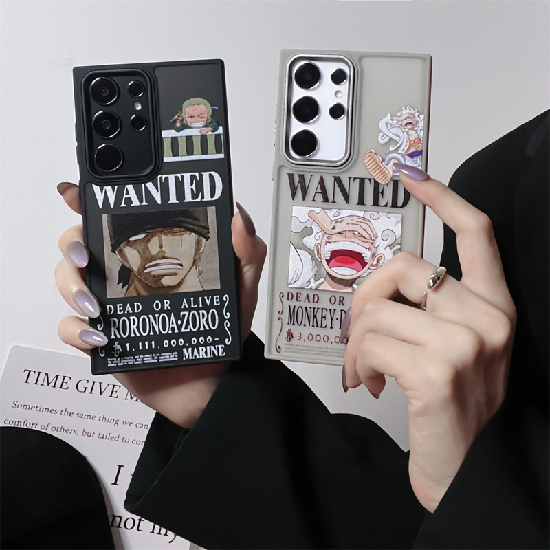 Japanese and Korean Animation Luffy Samsung S24/S23U Mobile Phone Case Applicable S25Plus/S24P Skin Sense Solon Protective Case
