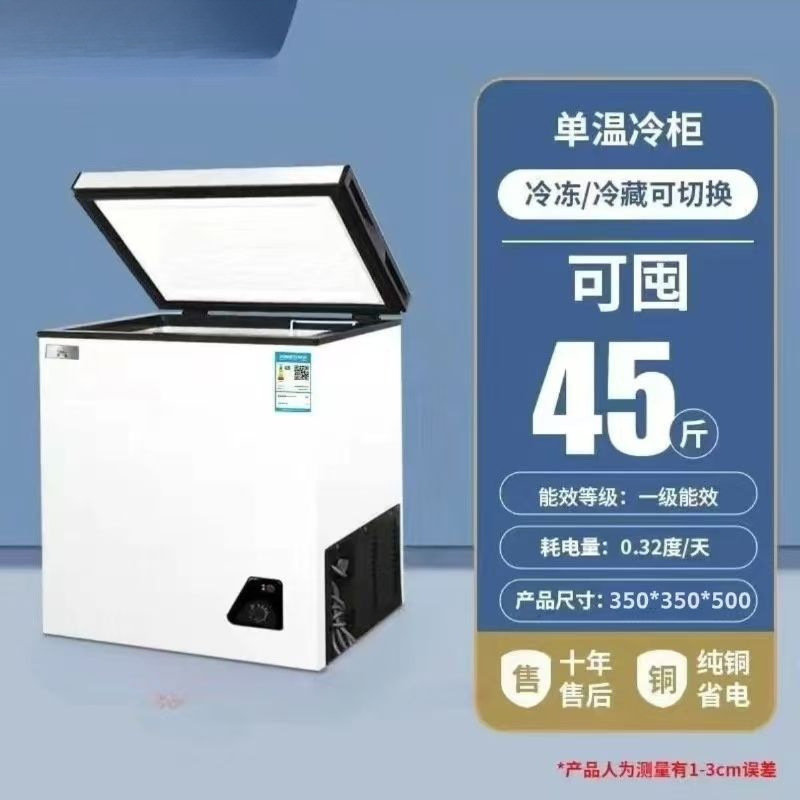 冰冷柜小型大容量商用冰柜两用卧式双温冷冻迷你电冰箱冷藏|undefined
