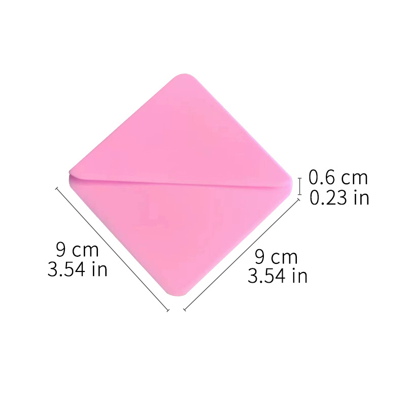 Marcador de silicona simple libro esquina signo para amigos estudiante decorativo libro páginas práctico artístico colorido papelería