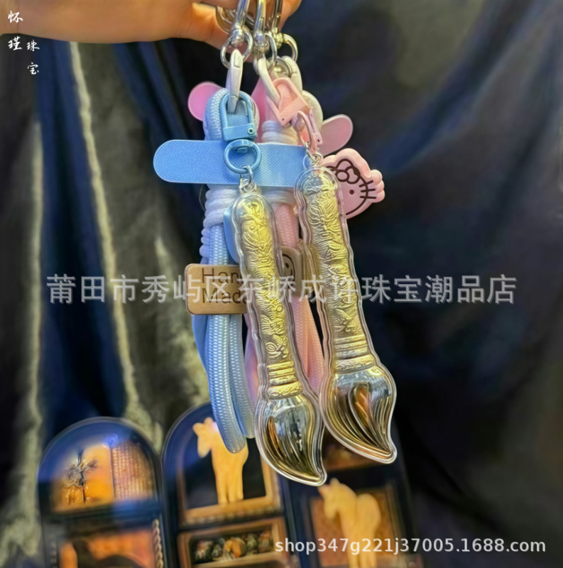 純金999ゴールドペン、金のリスト、高校受験合格、開運お守りバッグペンダント、受験生キーホルダー|undefined
