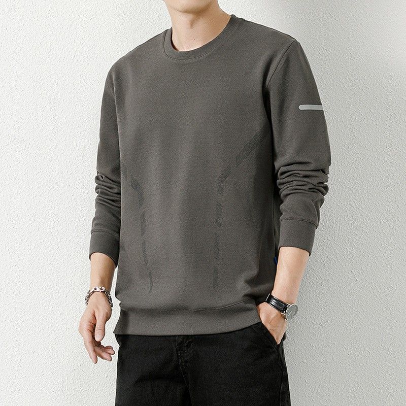 Round Neck Sweatshirt Men's Spring, Autumn and Winter Long-Sleeved T-Shirt Middle-Aged and Elderly Dad's Autumn Versatile Casual Bottoming Shirt for Men Round Neck Sweatshirt Men's Spring, Autumn and Winter Long-Sleeved T-Shirt Middle-Aged and Elderly Dad's Autumn Versatile Casual Bottoming Shirt for Men