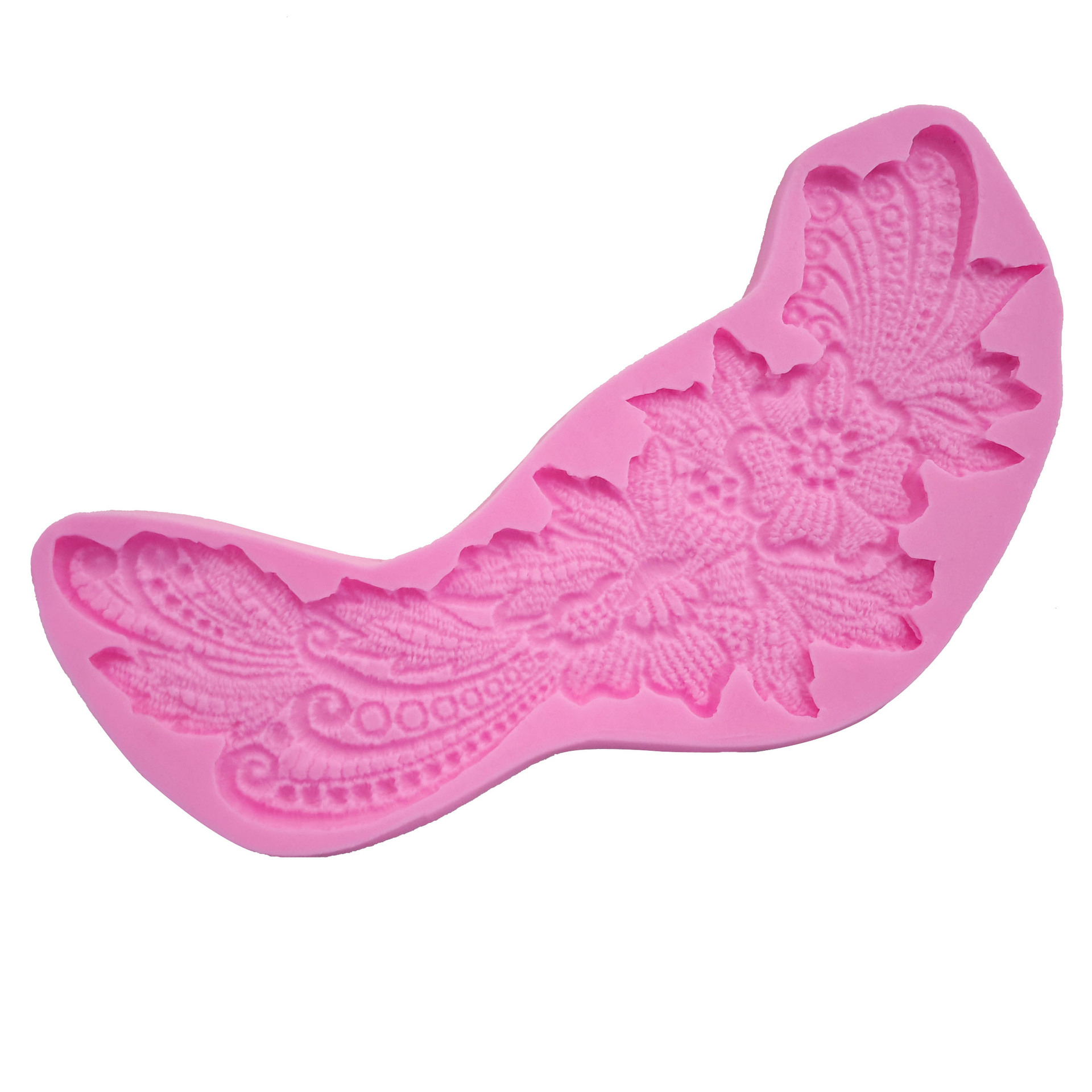 Fondant encaje pastel de encaje molde pastel de tela patrón en relieve de silicona molde herramientas para hornear ventas directas de la fábrica