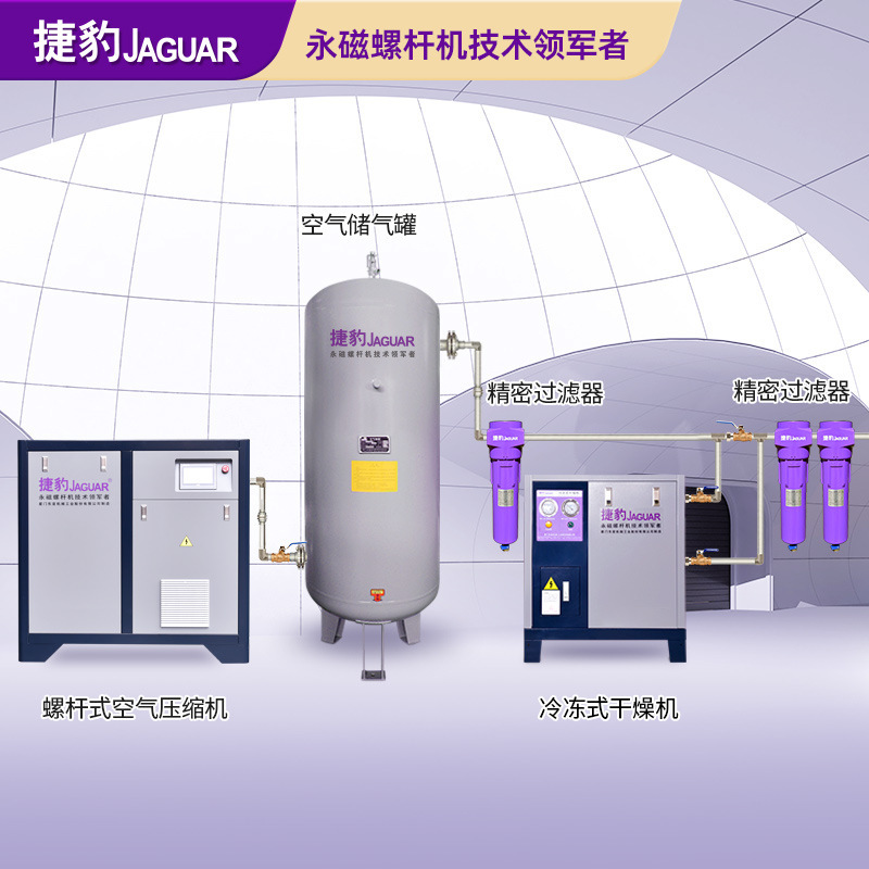 Jaguar Air Compressor 22Kw Permanent Magnet Variable Frequency Screw-Type Air Compressor Set 37Kw Screw Compressor