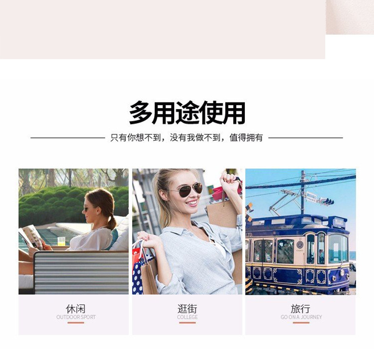 欢乐袋鼠双肩包女2020版新款时尚软皮配牛皮背包休闲旅游旅行包详情11