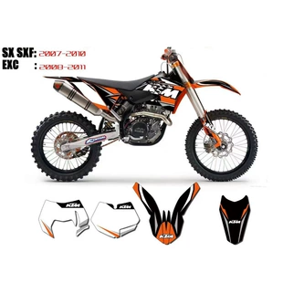Наклейки для внедорожного мотоцикла, подходящие для 08-11 KTM XF.SX.EXC, наклейки на автомобиль, наклейки на decals