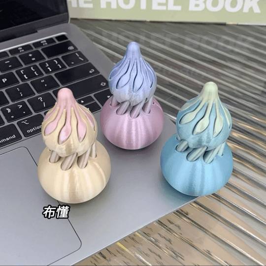 Creative decompression toy 3d printing spiral gourd decompression toy push music fingertip gyro vortex creative gift