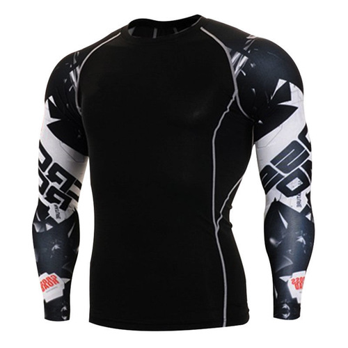 Fan Yi Source Factory High-End Men's Long Sleeve Swim Top Swimwear for Youth Professionals Cross-Border Men's Swimwear