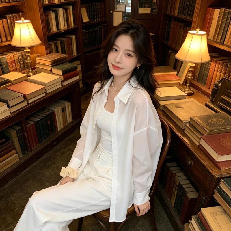 Tencel Sun Protection Shirt, New White Jacket, Casual Women's Clothing, Lightweight Shirt, High-End Design, Versatile White Top