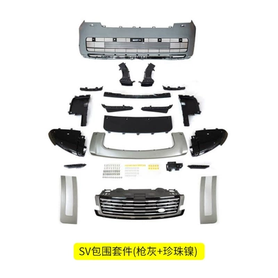 front bumper kit with grille — Big Surrounded - gunmetal-gray-pearl-nickel