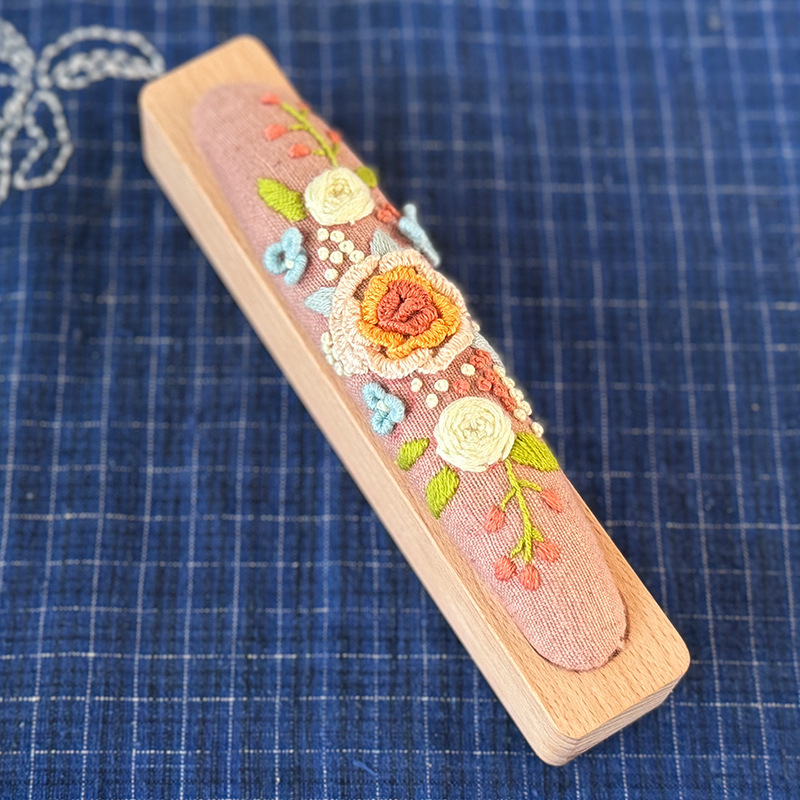 Lu bordado creativo aguja larga simple novato bordado flores y hierba sala de estar adornos hechos a mano bolsas de materiales de bordado diy