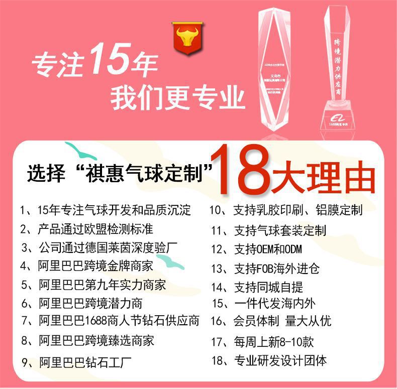 波点气球生日派对气球婚庆生日开业庆12寸2.8克圆形乳胶圆点气球详情5