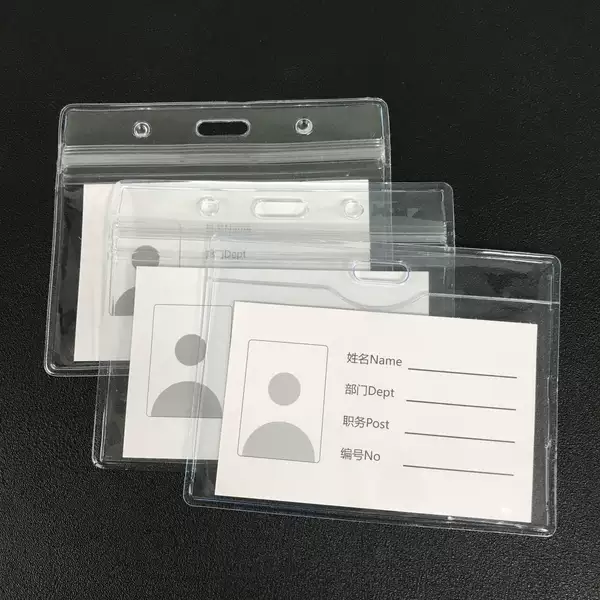 Factory Direct Supply Pvc Soft and Hard Card Holder Transparent Card Holder Id Card Holder