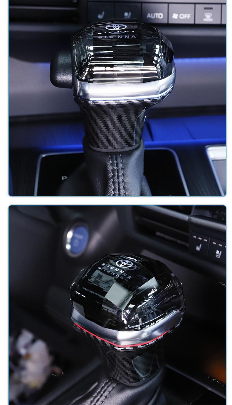 Suitable for Toyota Sienna Crystal Gear Shift Knob, Granvia Gear Shift Head, Sienna Modified Interior Gear Shift Lever