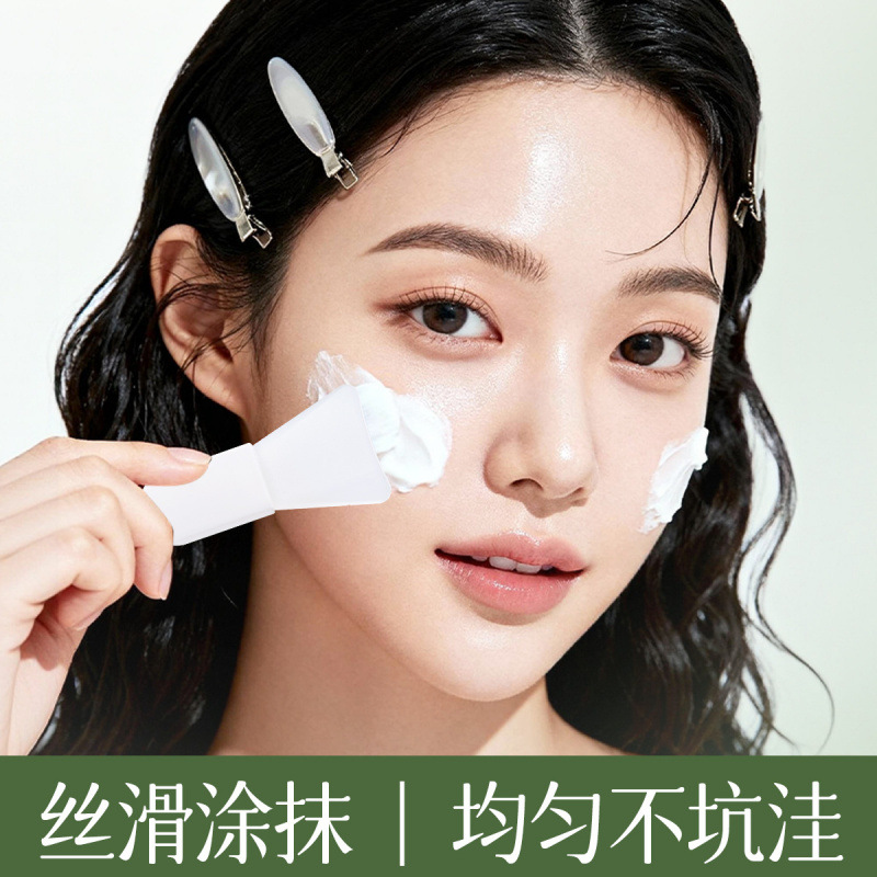 GECOMO cepillo de máscara de silicona cabeza suave portátil mango corto recubrimiento limpio película de barro especial cepillo de maquillaje herramientas de belleza mayorista