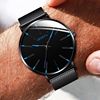 Quartz metal men's watch, suitable for import, factory direct supply