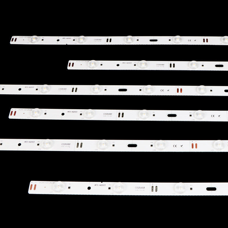 Led Diffuse Reflection Lens Hard Light Strip Low Voltage 24V Soft Film Ceiling Advertising Light Box Dedicated Backlight Thickened Light Strip
