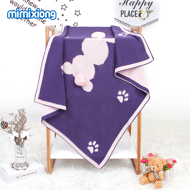 Ins venta caliente otoño e invierno dibujos animados bebé tridimensional conejo manta manta manta bebé manta
